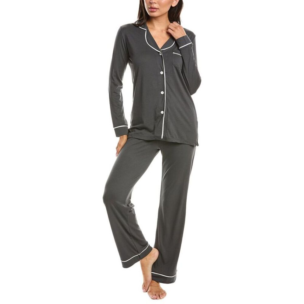 Cosabella Womens 2Pc Bella Top Pant Pajama Set, White